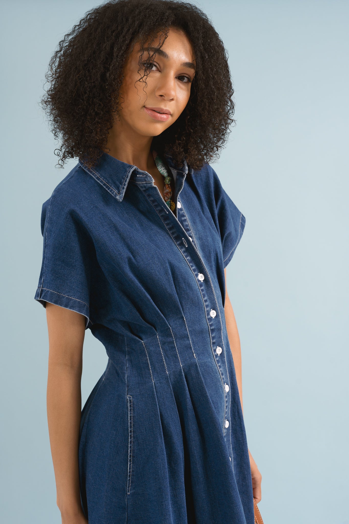 Stella Denim Midi Dress