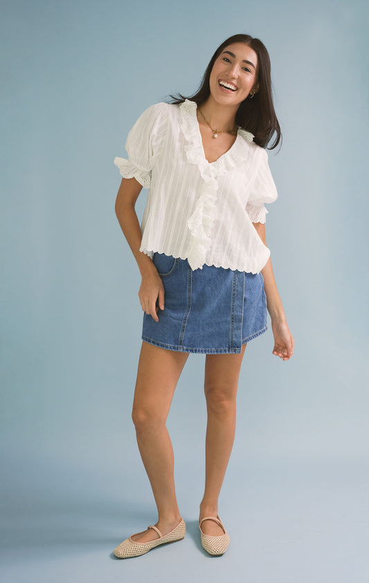 Rylie Denim Skort