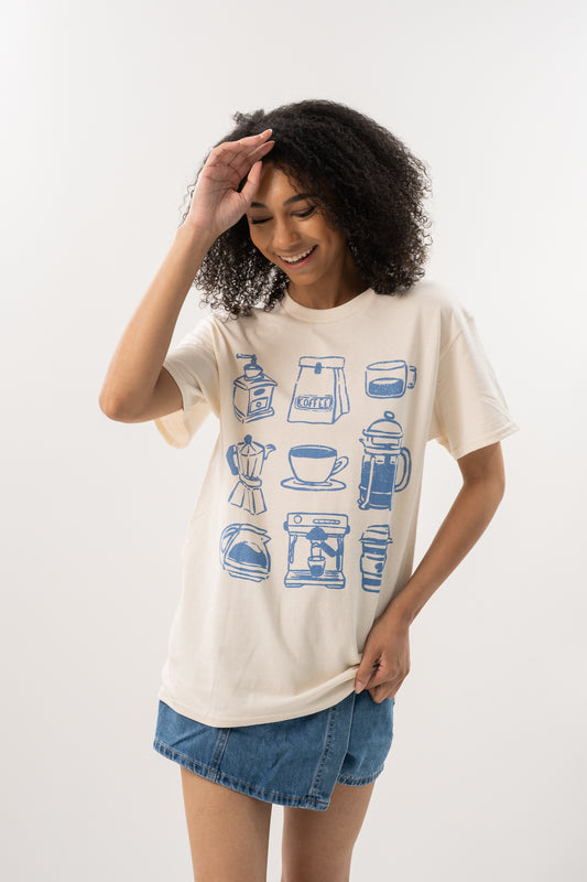 All the Coffees Graphic Tee
