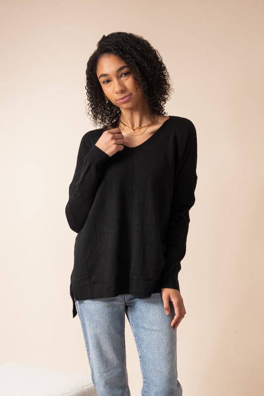 Oversized Soft Knit Sweater Top