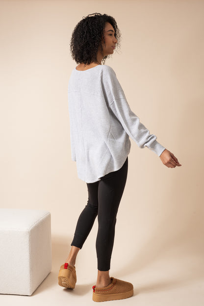 Thermal Oversized Pullover Sweater