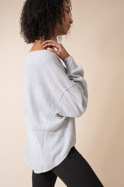 Thermal Oversized Pullover Sweater