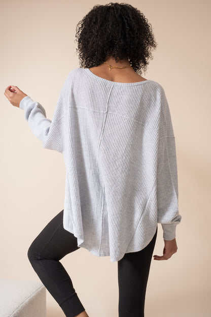 Thermal Oversized Pullover Sweater