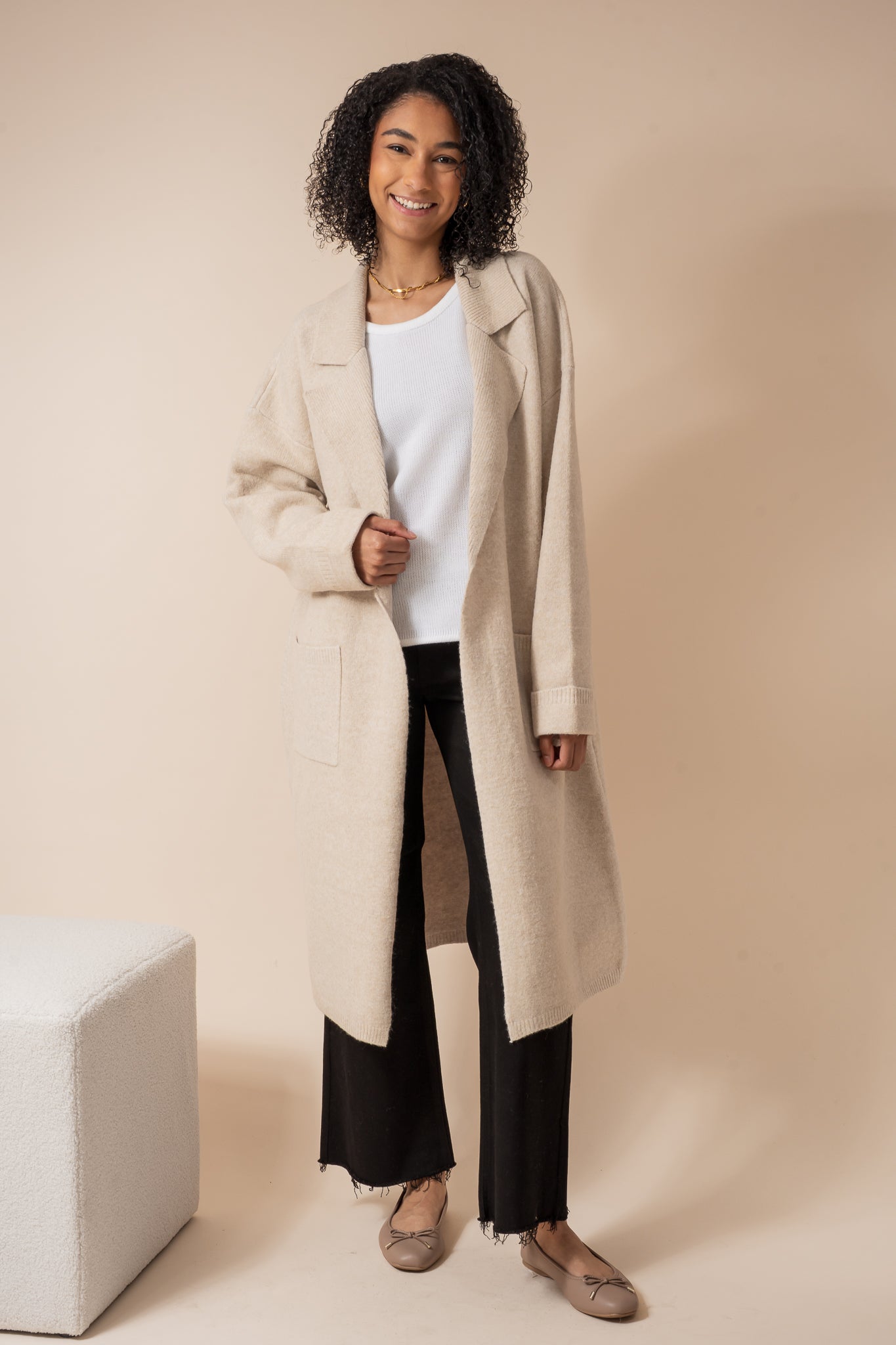 Knit Trench Coat