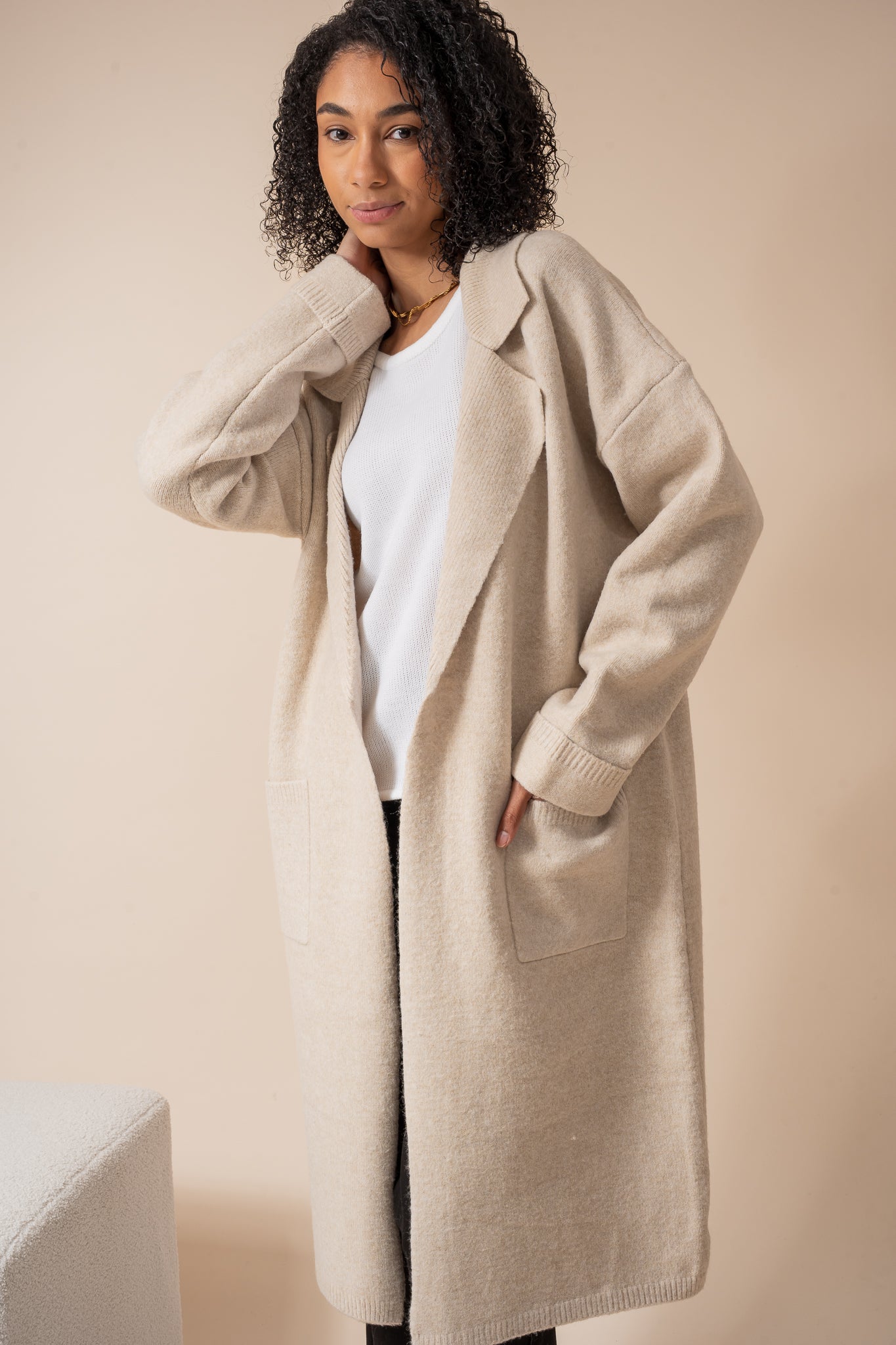 Knit Trench Coat